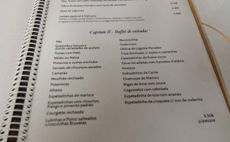 Adega Regional O Vaticano menu