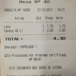 Caneca De Prata Speisekarte
