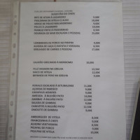 Palmeira menu