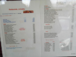 A Grelha menu