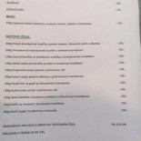 Restaurace Jindice Cardápio