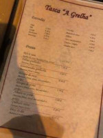 Tasca A Grelha menu