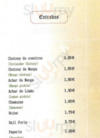 Delicias De Goa menu