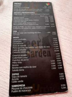 The Beer Garden menu