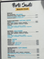 Porto Santo Beach Club food