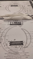 3 Libras Snacks menu