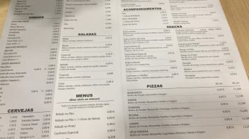 Pizzaria Da Moagem menu