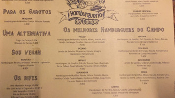 Hamburgueria Do Campo menu