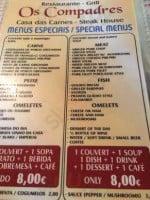 Os Compadres menu