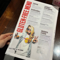 Hard Rock Cafe menu