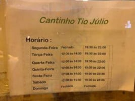 Cantinho Tio Julio food