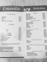 Casa Da Vera menu