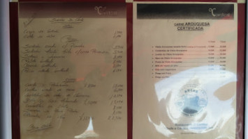 Restaurante O Cardeal menu