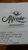 Alfredo menu