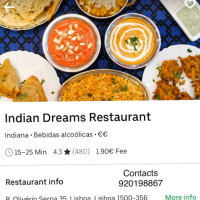 Indian Dreams food
