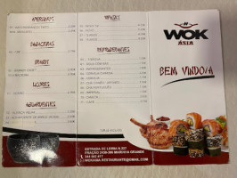 Wok Asia menu