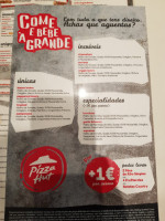 Pizza Hut Alverca Park menu