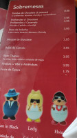 O Fondue menu