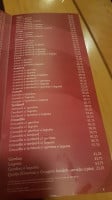 O Fondue menu