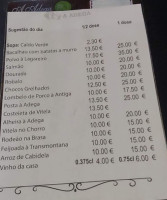 A Adega menu