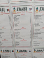 Zansi 2 menu