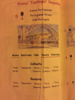 Bacchus Vini menu