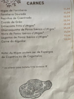 Restaurante Lugar ao sul menu