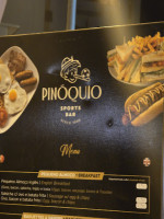 Pinoquiobar menu