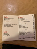 Dom Brasas menu