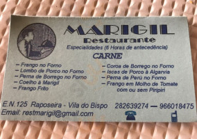 Marigil menu