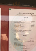 Marigil menu