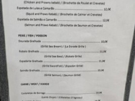 Snack A Banda menu