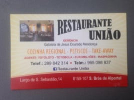 Uniao menu