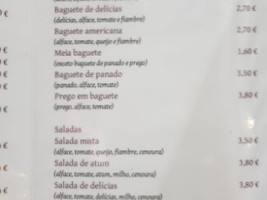 Pastelaria Maciel menu