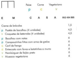 Trinca menu