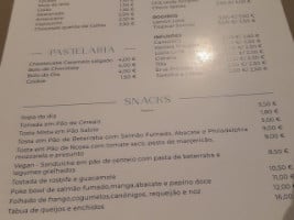 Hostel And Suites Des Arts menu