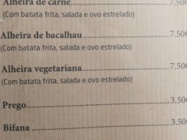 Astúrias menu