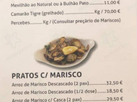 O Rochedo menu