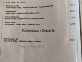 À Do Pinto menu