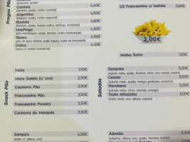 Café Snack Sampaio menu