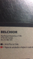 Belchior menu