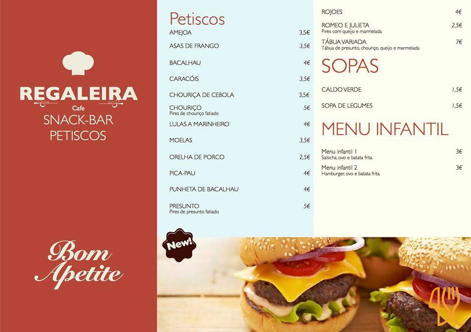 Cafe Regaleira Carte