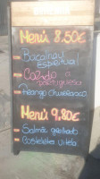 Maria Dos Tachos menu