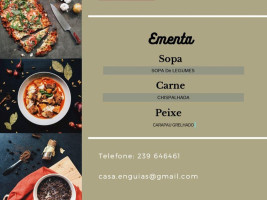 Casa Das Enguias menu