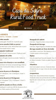 Casa Da Sogra Rural Food Truck menu