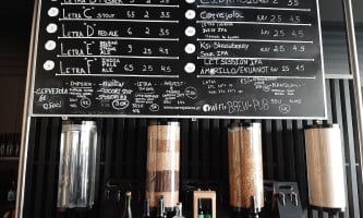 Letraria Brewery menu