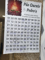 Pão Quente Pedro's menu