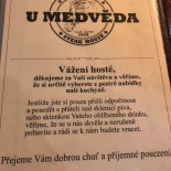 U Medveda Cardápio
