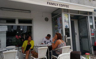 Family Coffee outside