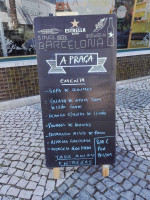 A Praça menu